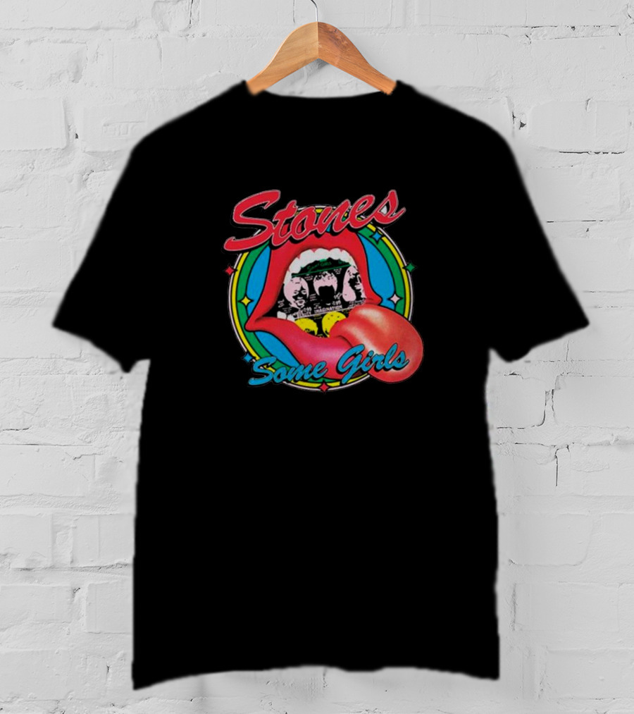 Stones Some Girls Tongue Logo Iconic Album T-Shirt