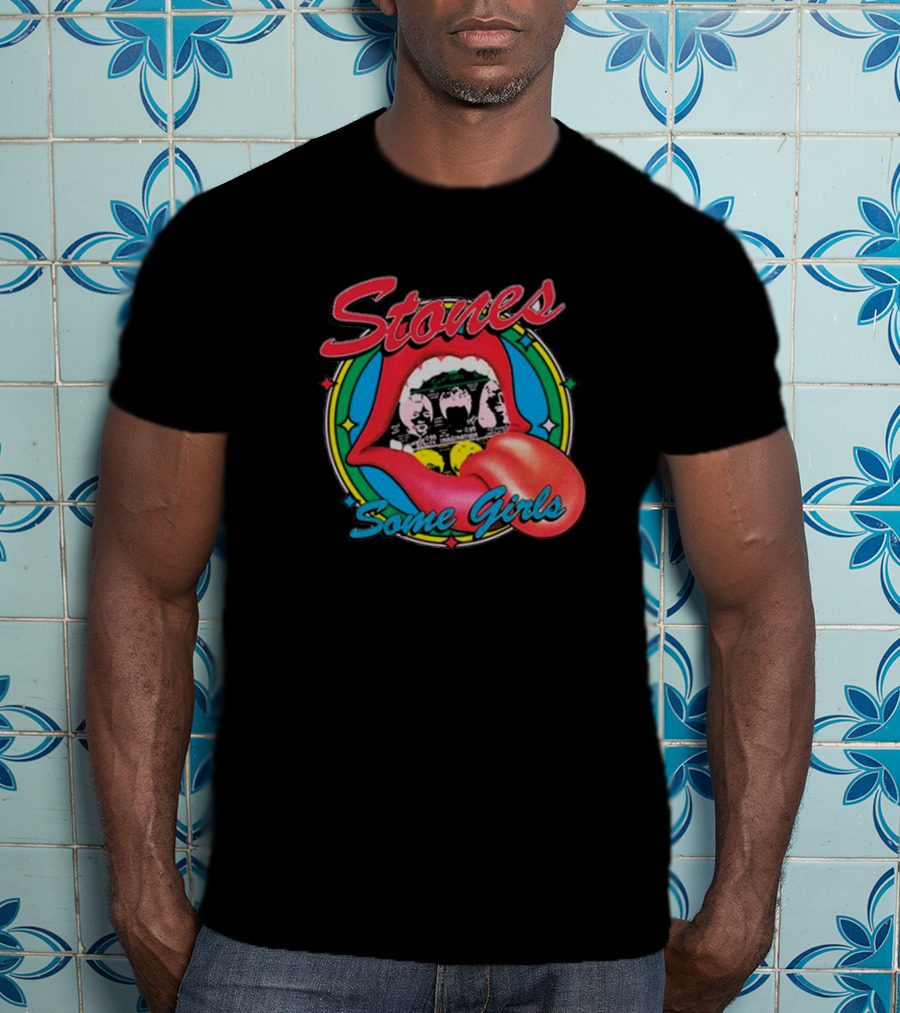 Stones Some Girls Tongue Logo Iconic Album T-Shirt
