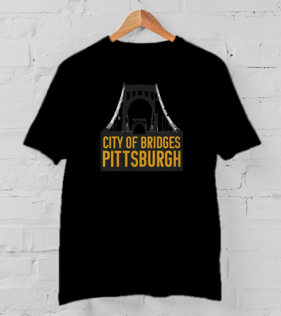 City Of Bridges Pittsburgh Steel Landmark T-Shirt