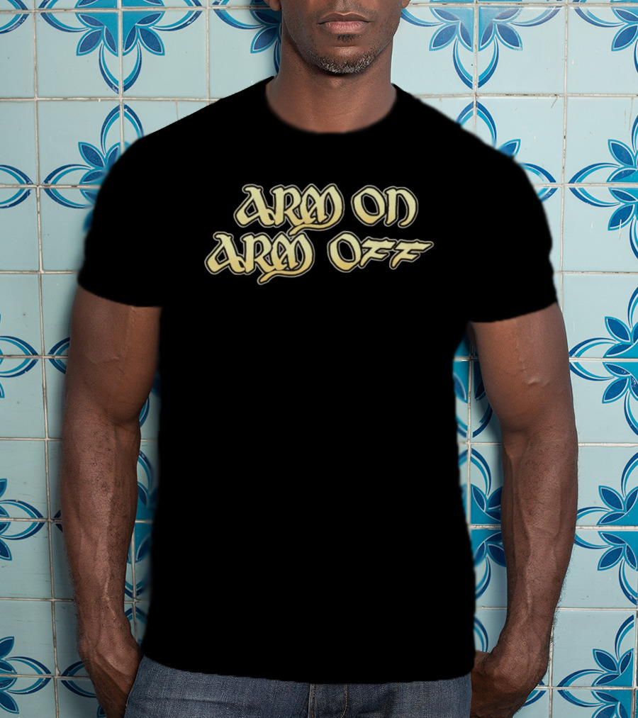 Isekai Adventures Band Arm On Arm Off Adventure Text T-Shirt