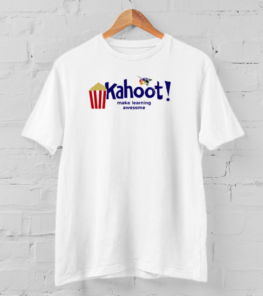 Kahoot Make Learning Awesome Popcorn Bird T-Shirt