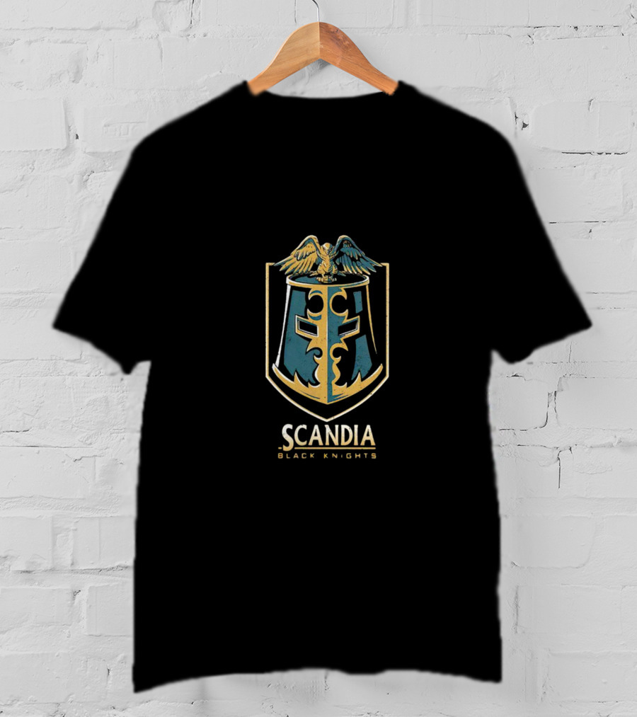 Scandia Black Knights Eagle Coat Of Arms T-Shirt