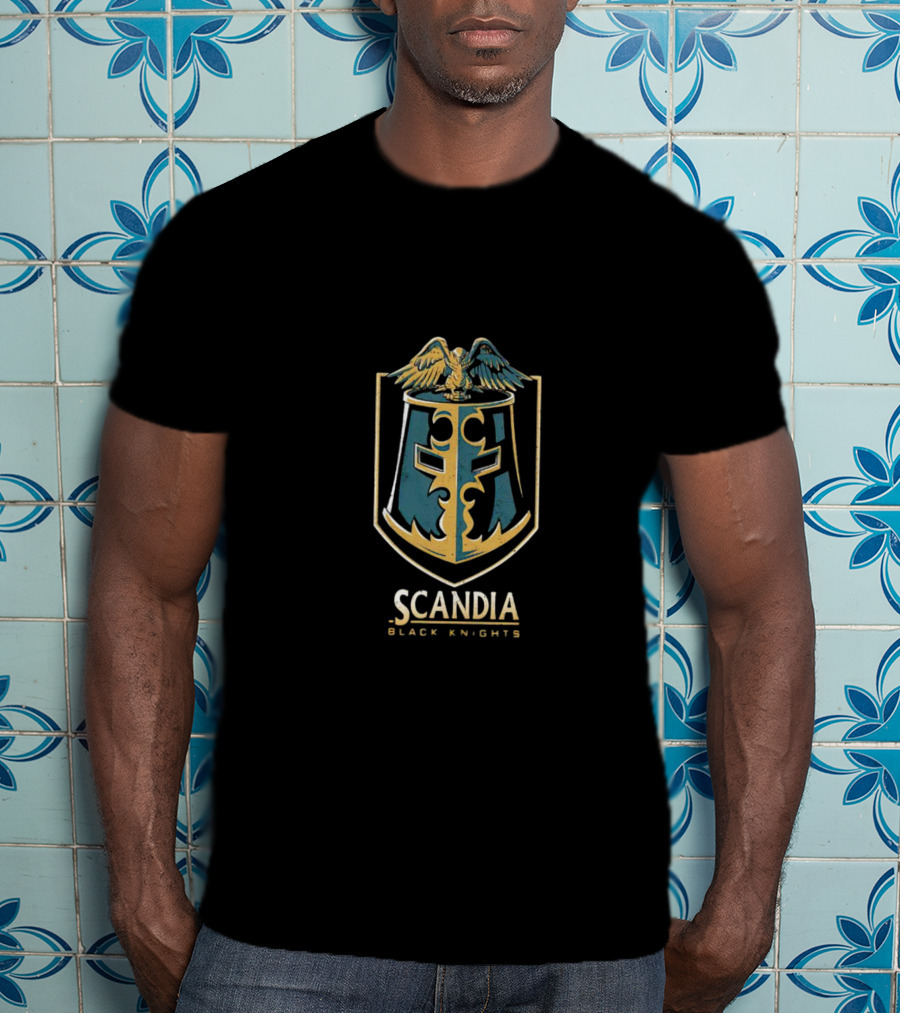 Scandia Black Knights Eagle Coat Of Arms T-Shirt