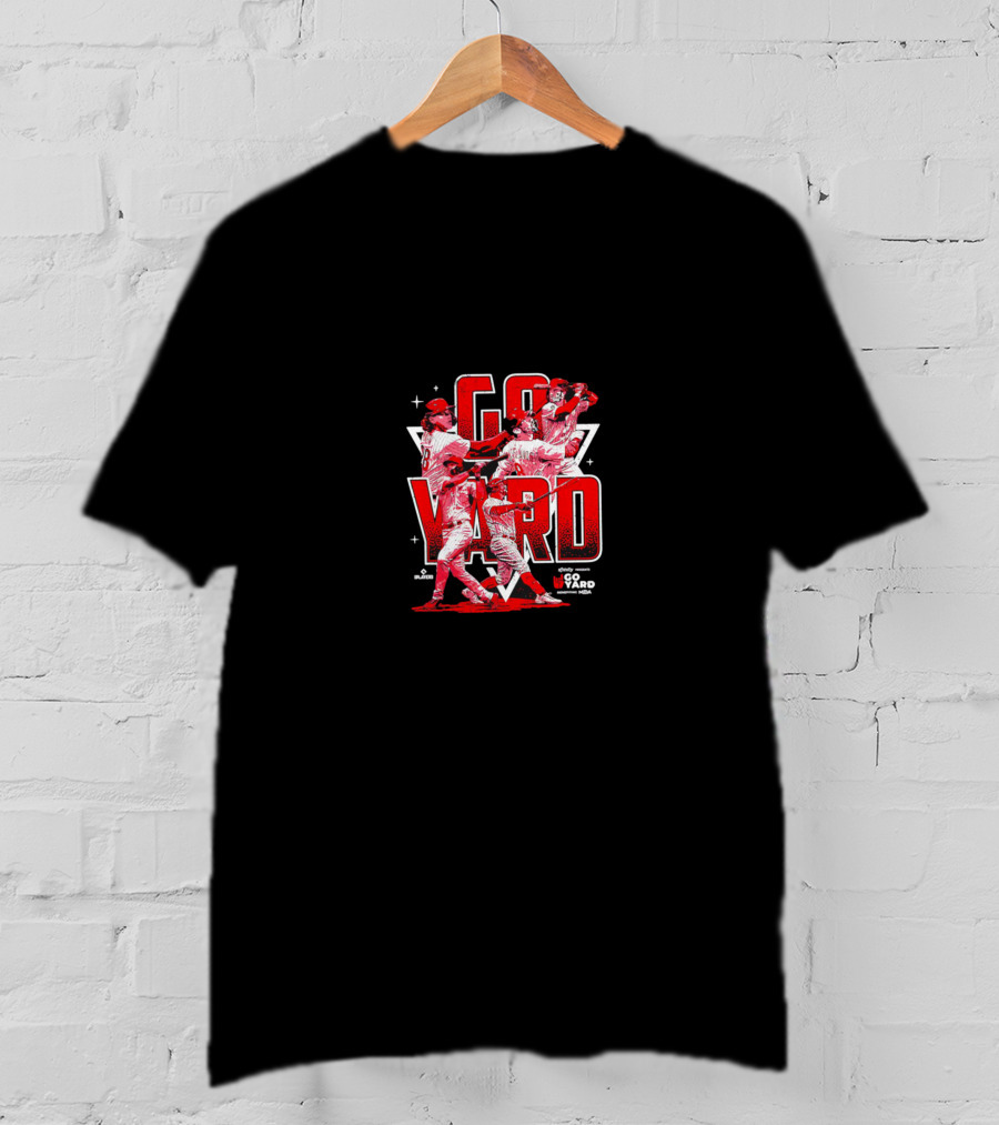 Go Yard Philadelphia Phillies MLB Players Dynamic Action Scene T-Shirt