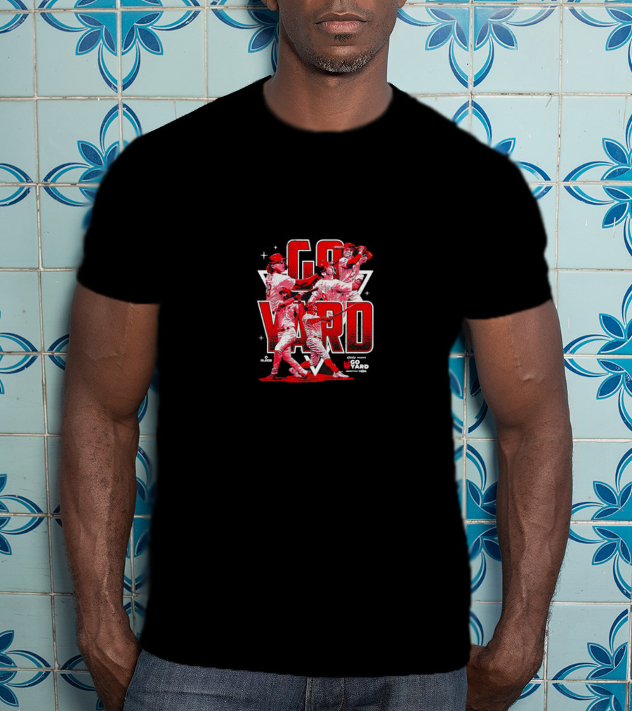 Go Yard Philadelphia Phillies MLB Players Dynamic Action Scene T-Shirt