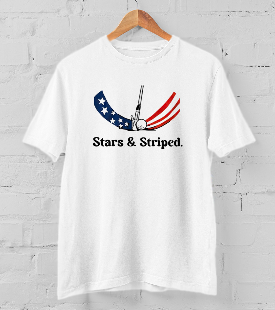 Stars And Striped Golf Club Flag T-Shirt