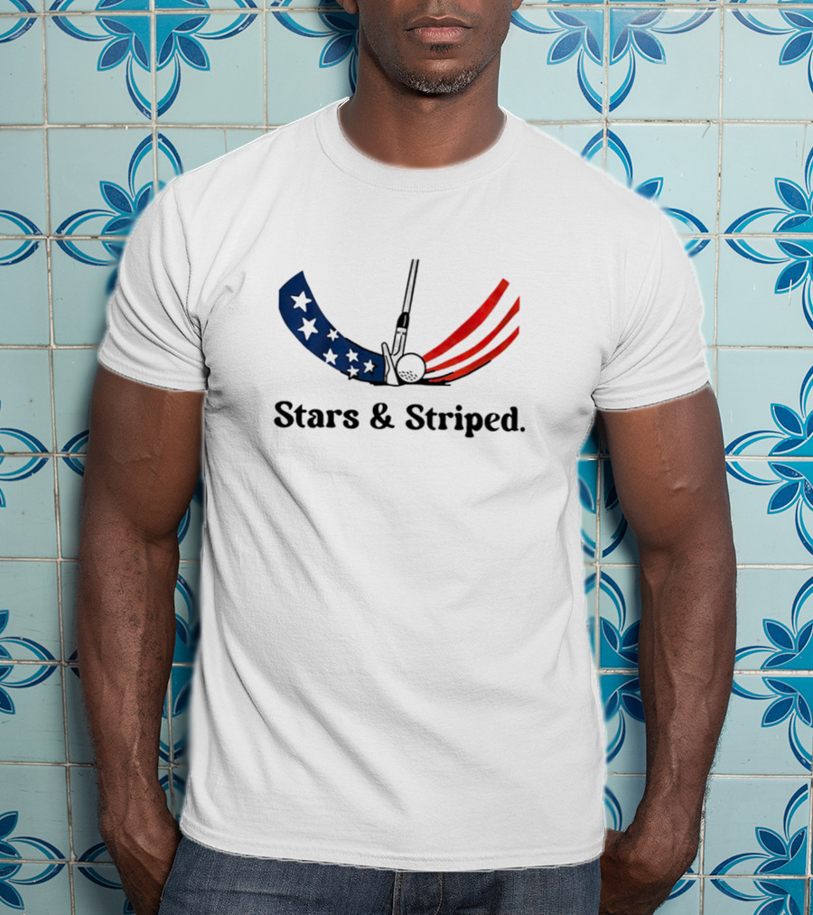 Stars And Striped Golf Club Flag T-Shirt