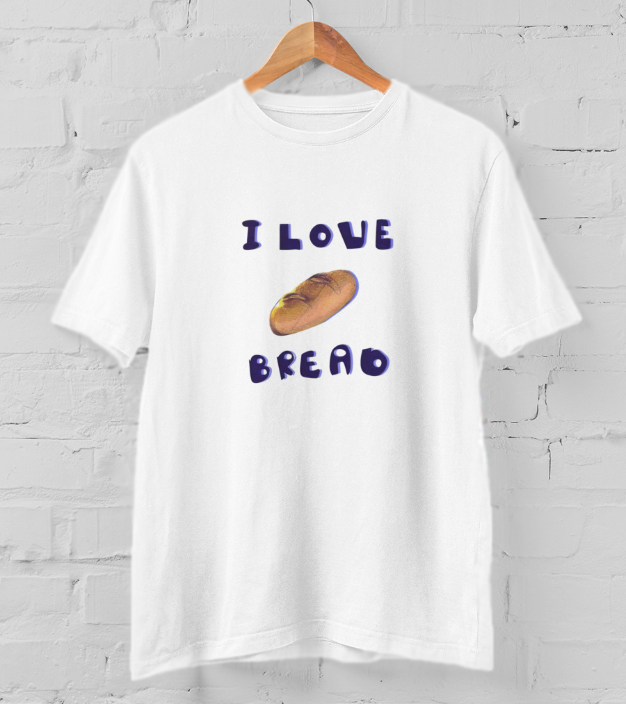 I Love Bread With Baguette T-Shirt