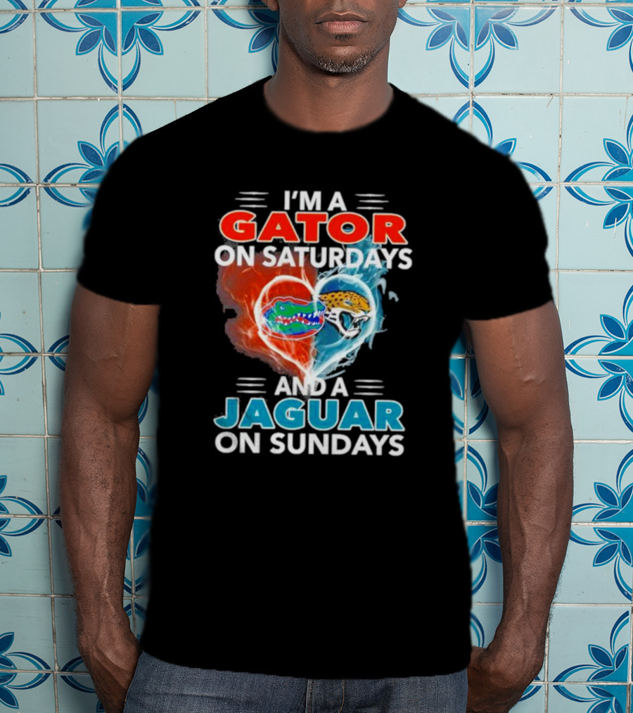 I’m A Gator On Saturdays And A Jaguar On Sundays Football Fans T-Shirt