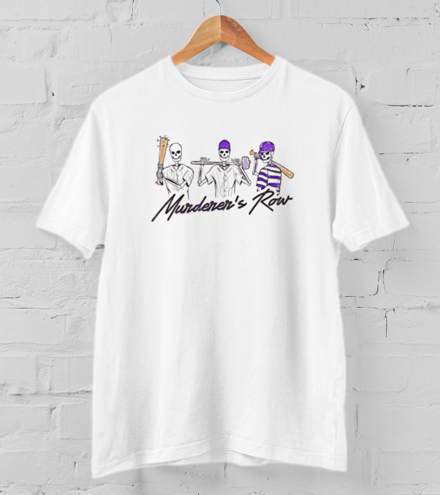 LSU Tigers Purple Murderers’ Row Baseball Icons T-Shirt