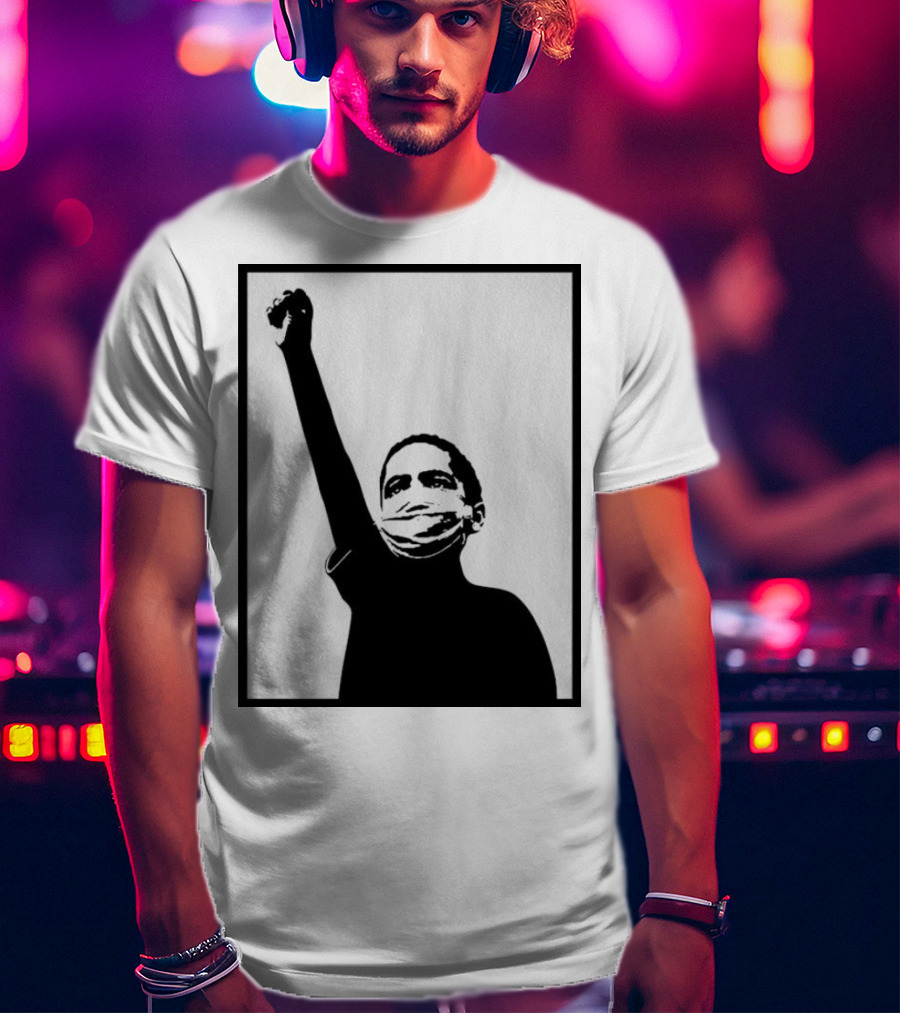 A Million Strong Masked Silhouette Raising Fist T-Shirt