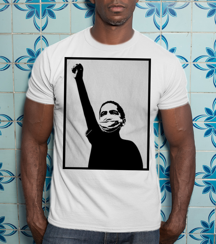 A Million Strong Masked Silhouette Raising Fist T-Shirt