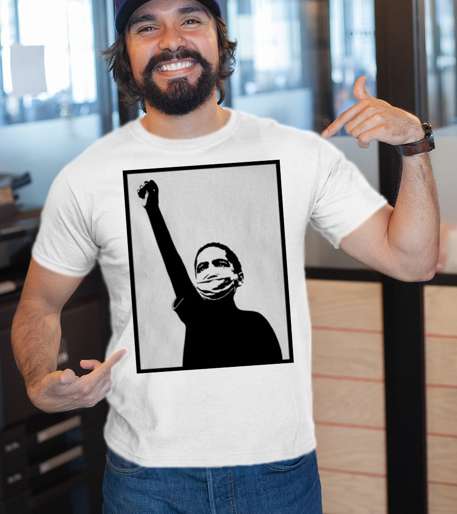 A Million Strong Masked Silhouette Raising Fist T-Shirt