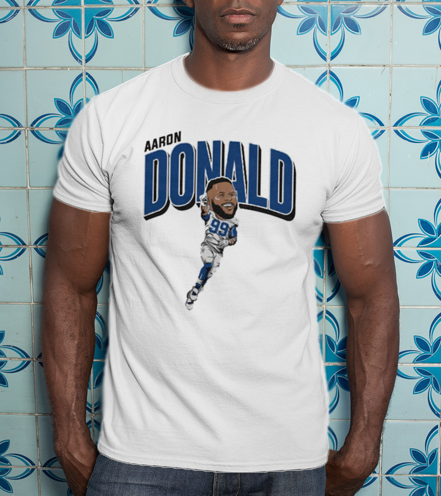 Aaron Donald Rams 99 Player Cartoon T-Shirt