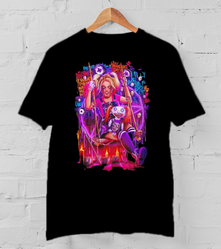Alexa Bliss Lilly Made Me Do It Doll Graffiti Swing And Candles T-Shirt