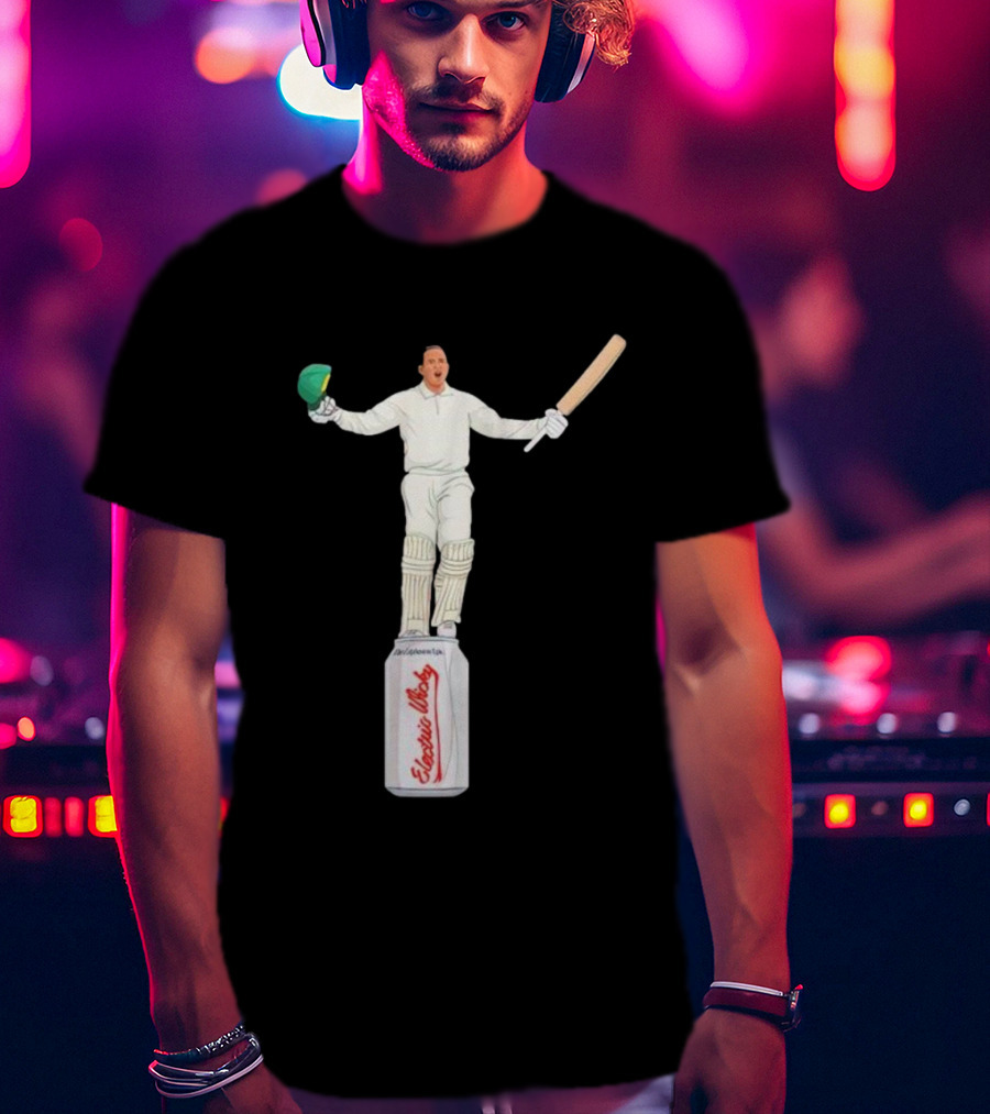 Edgbaston Victory Celebrations With Cricketer On Beer Can T-Shirt