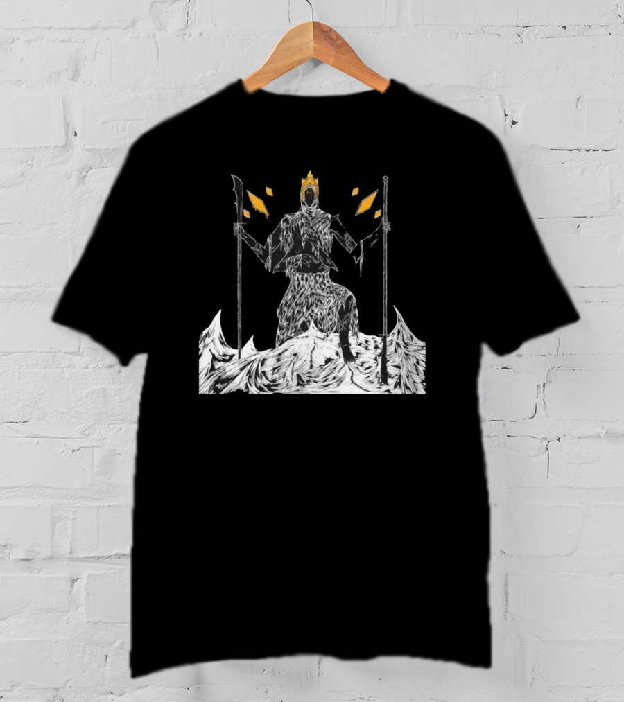 The Torn King Throne With Crown And Staffs T-Shirt