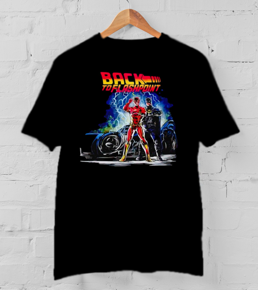 Back To Flashpoint Lightning Duo And Time Travel Car T-Shirt