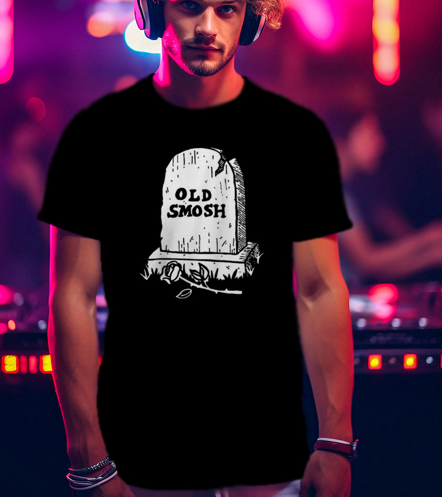 Old Smosh Tombstone Rose Memorial T-Shirt