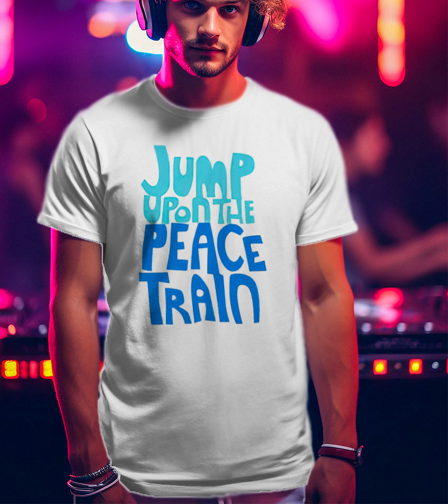 Jump Upon The Peace Train Retro Vibes T-Shirt