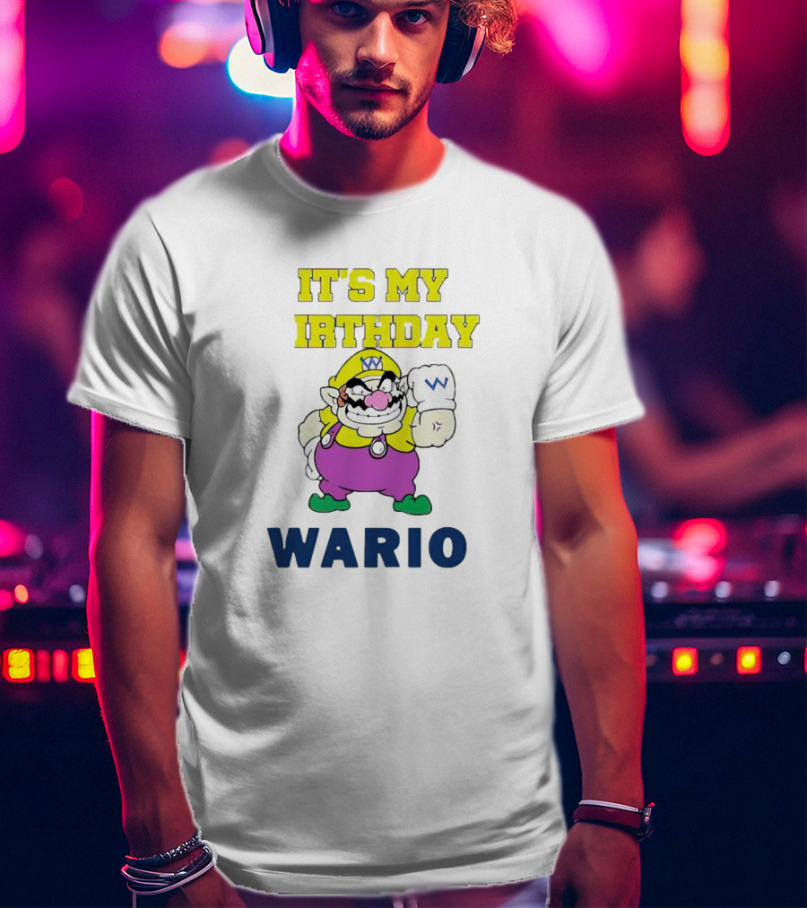 It's My Birthday Wario T-Shirt