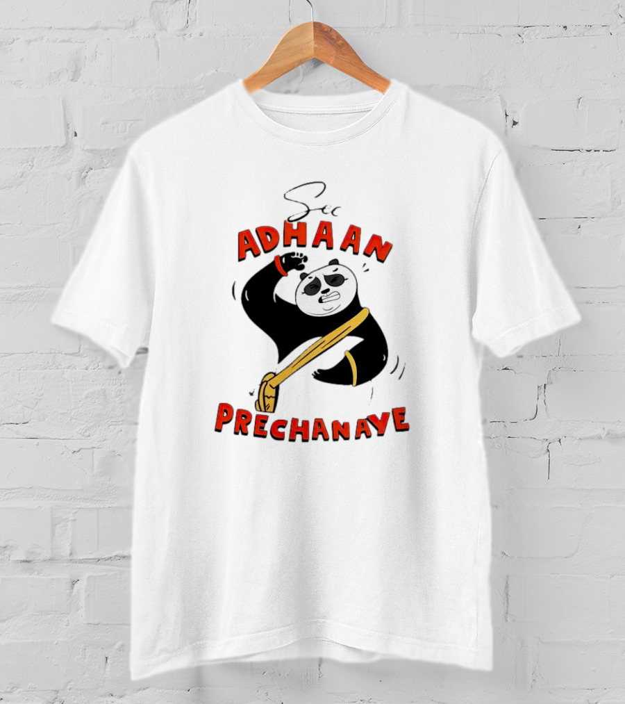 Panda See Adhaan Prechanaiye Kung Fu Pose T-Shirt