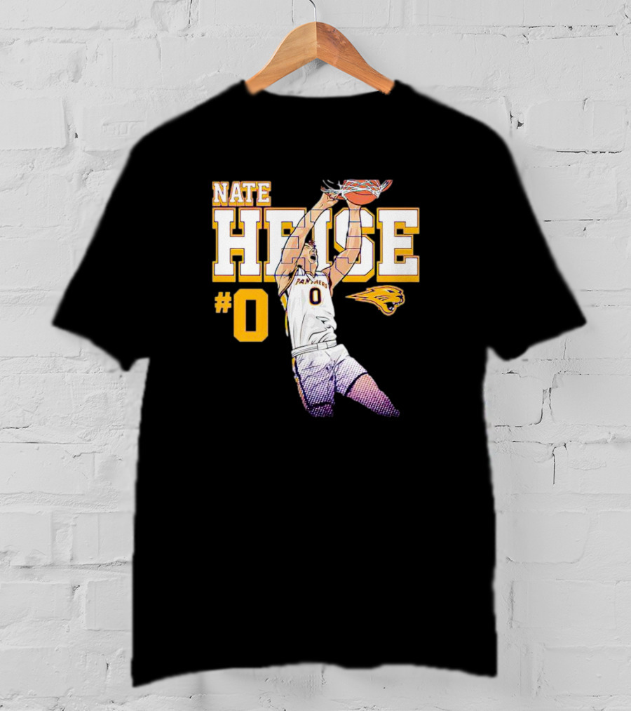 UNI Panthers Basketball Nate Heise Slam Dunk #0 T-Shirt