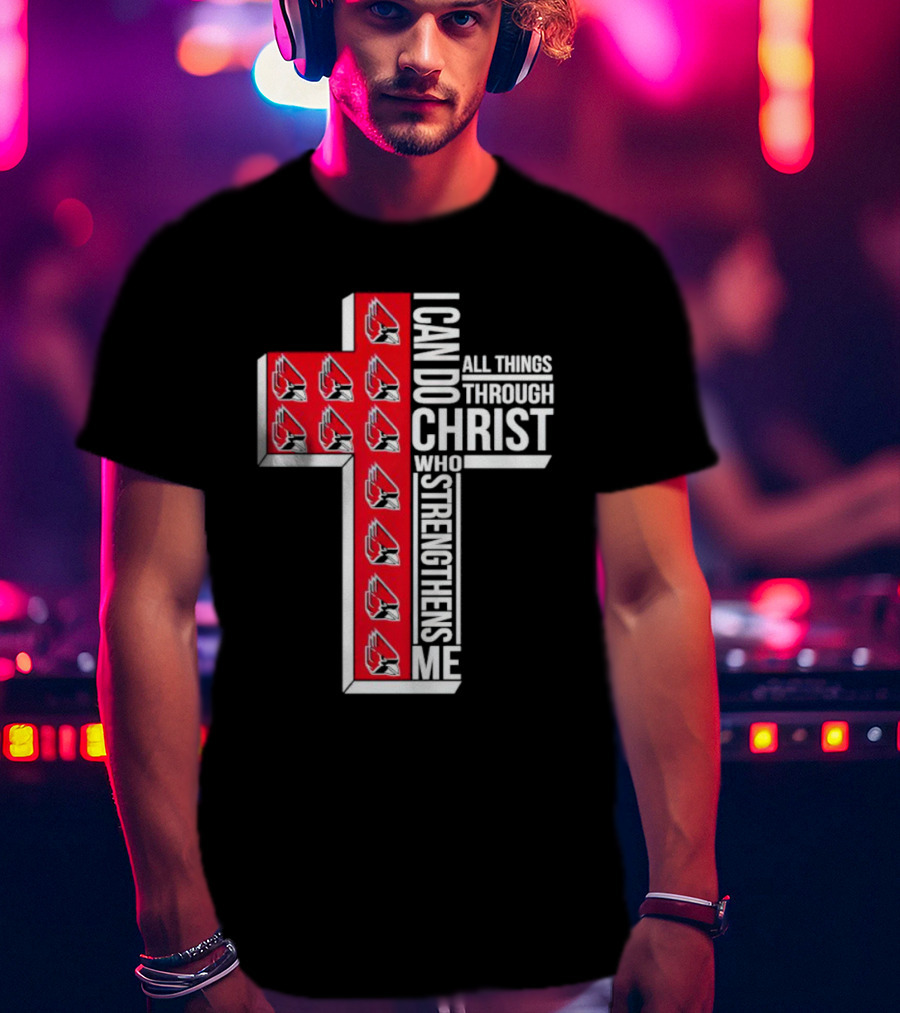 Arizona Cardinals I Can Do All Things Through Christ Who Strengthens Me T-Shirt