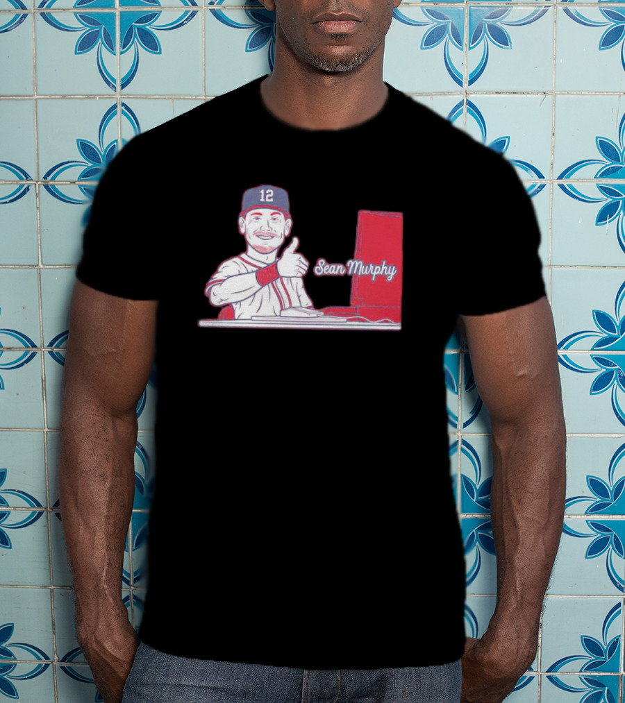 Atlanta Braves 12 Sean Murphy Thumbs Up T-Shirt