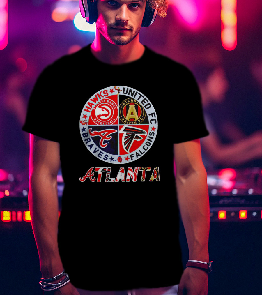 Hawks United FC Braves Falcons Atlanta T-Shirt