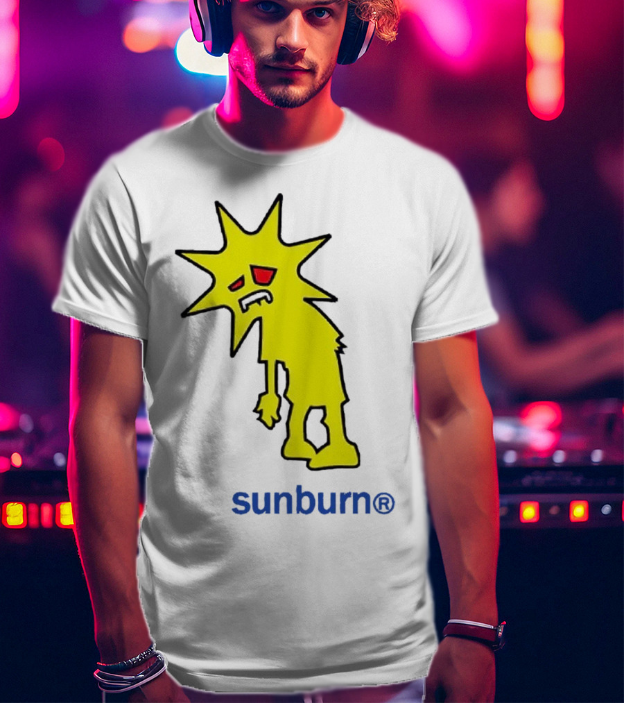Dominic Fike Sunburn Yellow Sad Character T-Shirt