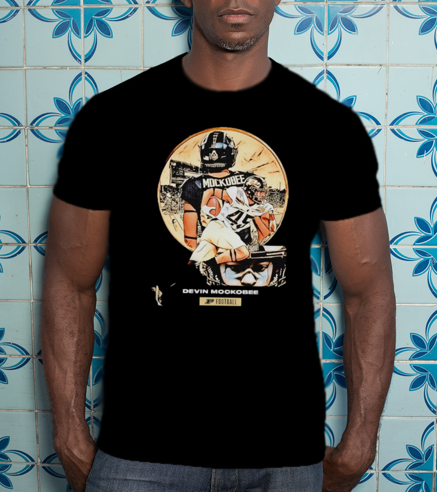 Purdue Football Devin Mockobee Collage With Player T-Shirt