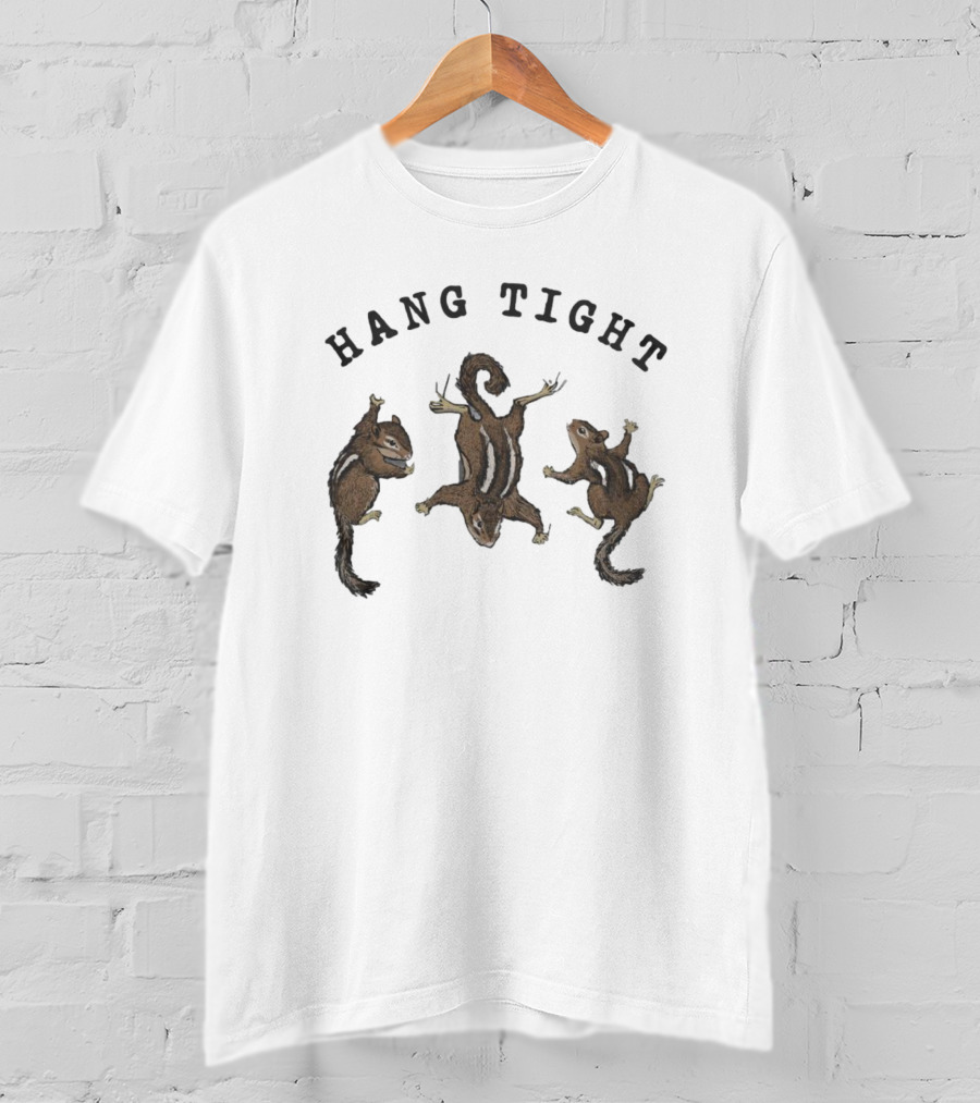 Hang Tight Playful Squirrels Mid-Air Antics T-Shirt