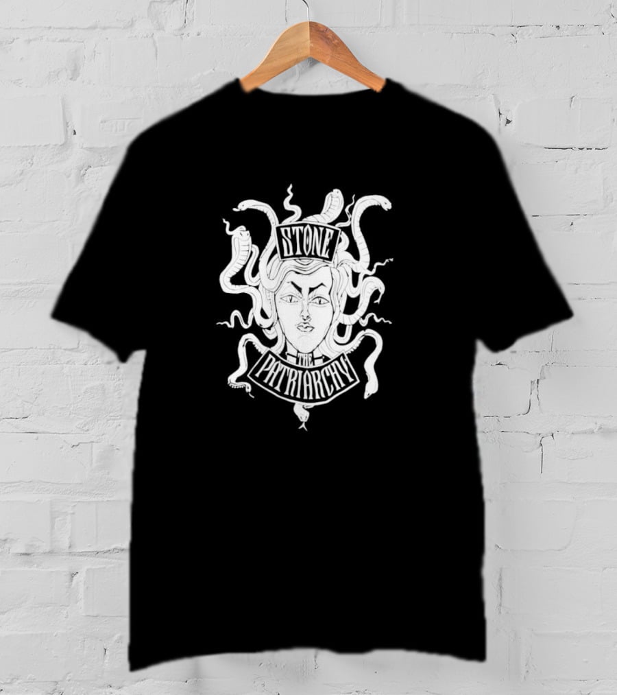 Stone The Patriarchy Medusa Snake Hair Feminist Empowerment T-Shirt