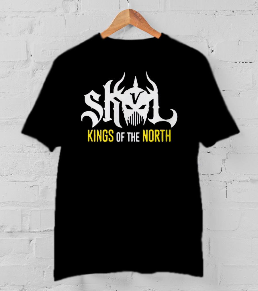 Skol Vikings Kings Of The North Mask T-Shirt