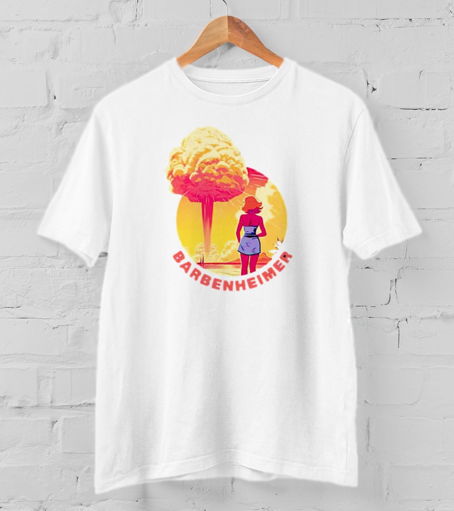 Barbie Oppenheimer Barbenheimer Sunset Silhouette Explosion T-Shirt