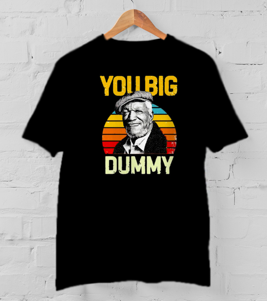 You Big Dummy Fred Sanford Vintage Retro Stripes T-Shirt