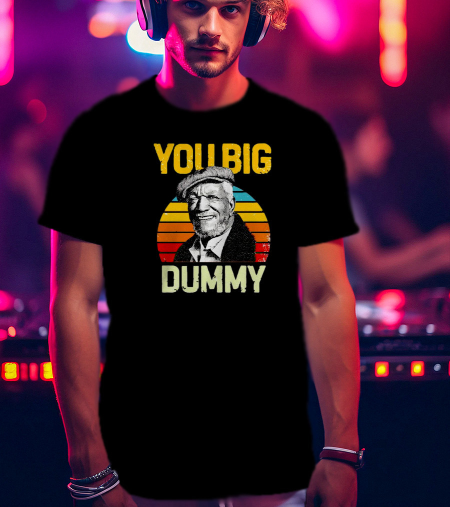 You Big Dummy Fred Sanford Vintage Retro Stripes T-Shirt
