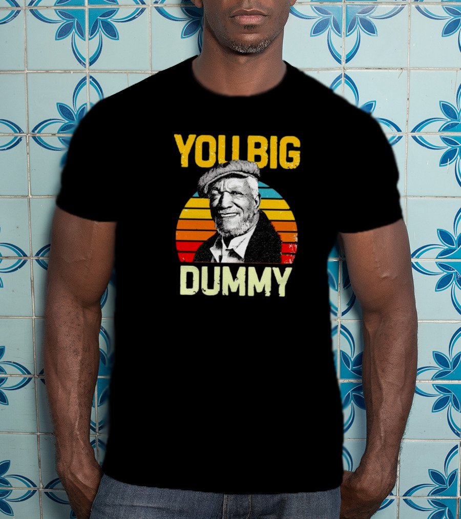 You Big Dummy Fred Sanford Vintage Retro Stripes T-Shirt