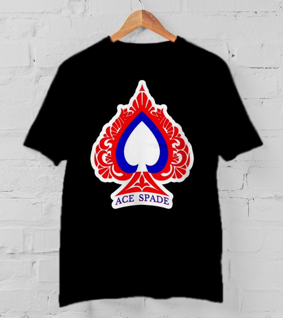 Heels On Starz Ace Spade Red Blue Emblem T-Shirt