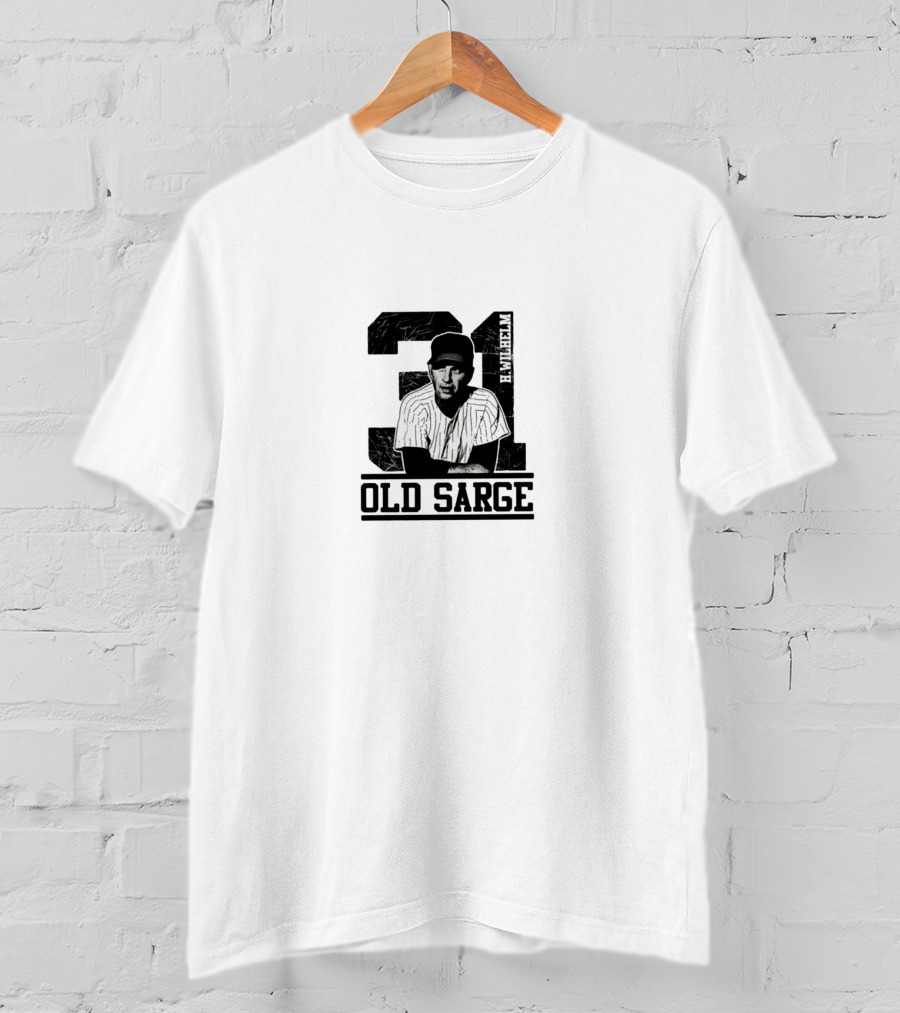 Hoyt Wilhelm 31 Old Sarge Chicago White Sox Baseball Legend T-Shirt