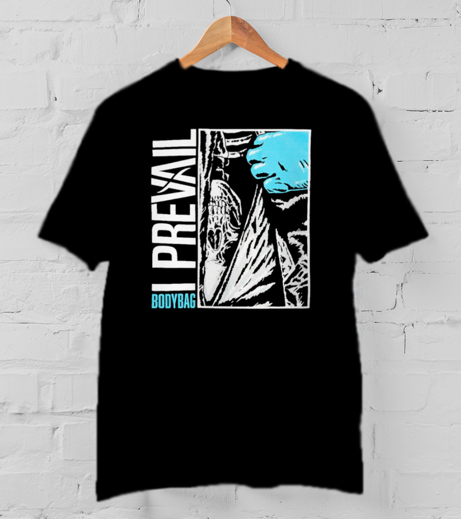 I Prevail Body Bag Skull And Gloved Hand T-Shirt