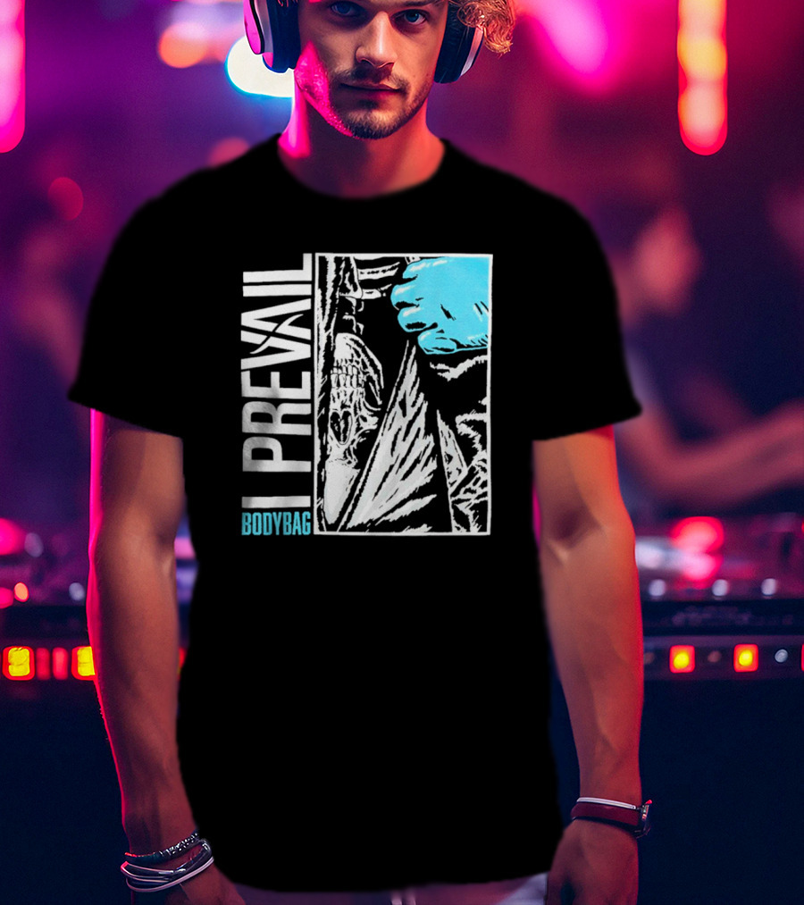 I Prevail Body Bag Skull And Gloved Hand T-Shirt