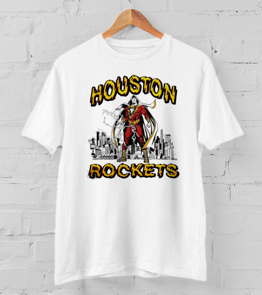 Shazam Houston Rockets Collaboration Hero T-Shirt