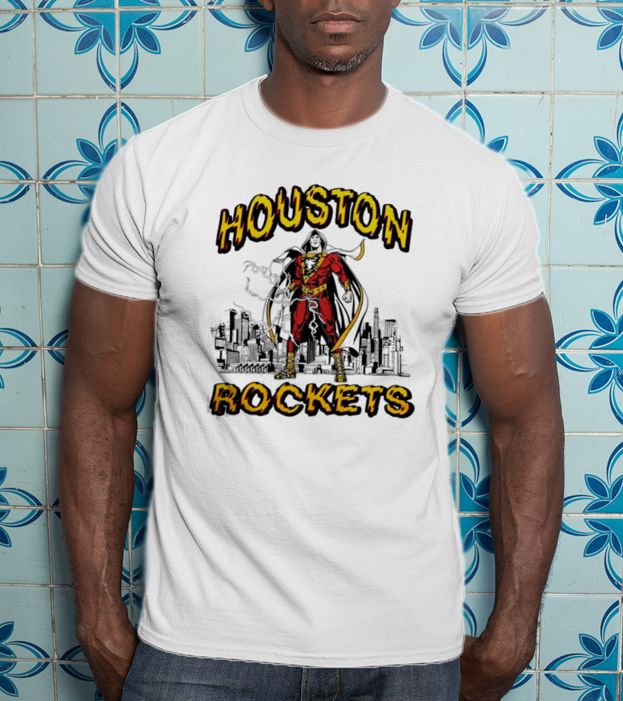 Shazam Houston Rockets Collaboration Hero T-Shirt