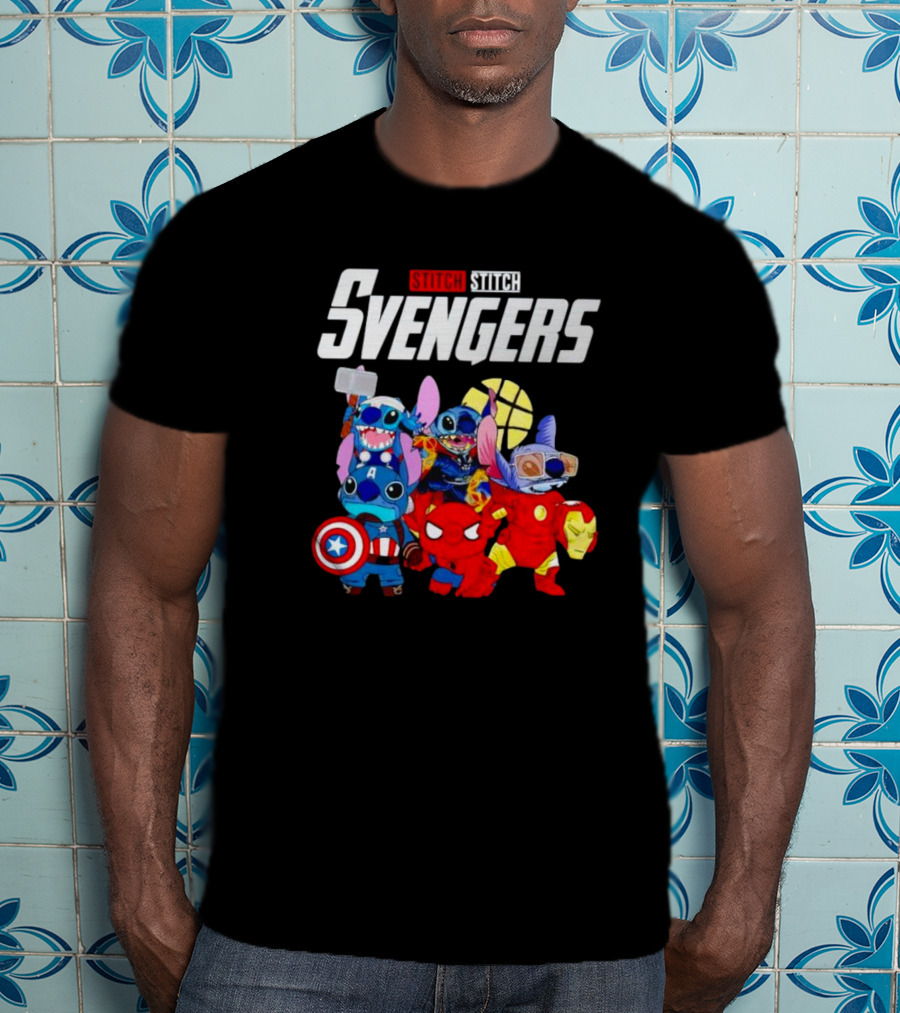Stitch Stitch Svengers Avengers Crossover Characters T-Shirt