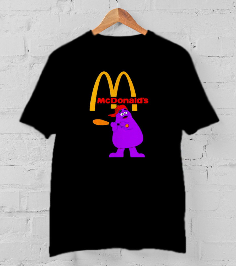 Grimace Baseball Bat McDonald's T-Shirt