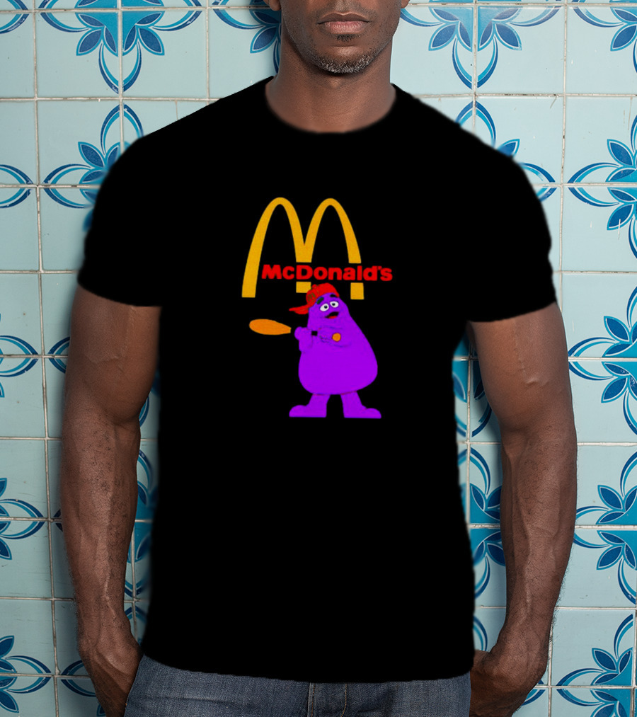 Grimace Baseball Bat McDonald's T-Shirt