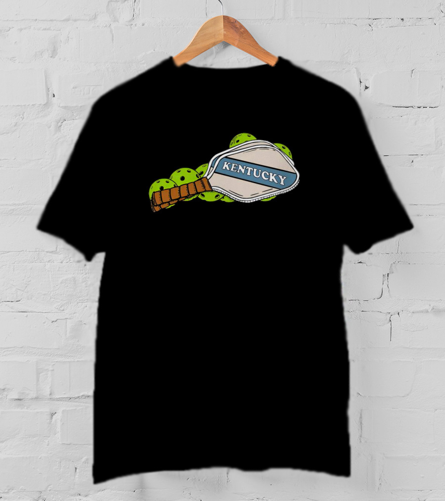 Kentucky Pickleball Paddle And Balls T-Shirt
