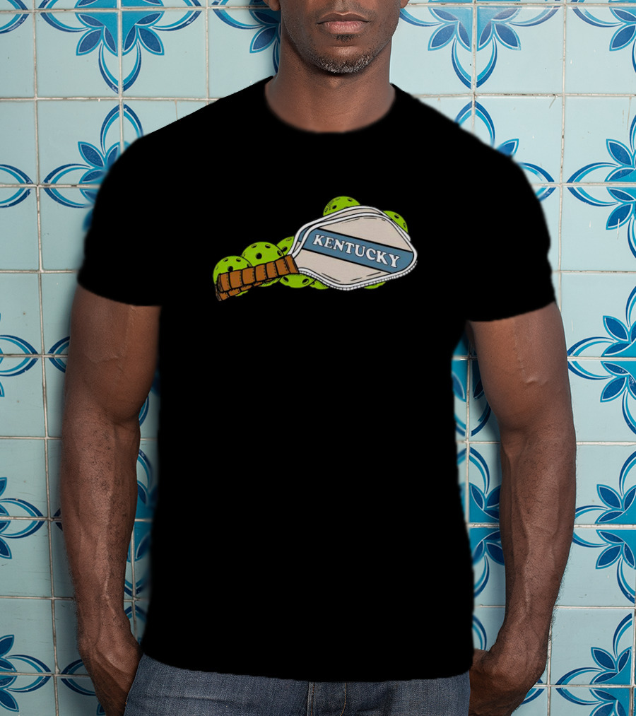 Kentucky Pickleball Paddle And Balls T-Shirt